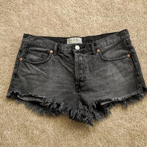 Free People denim shorts